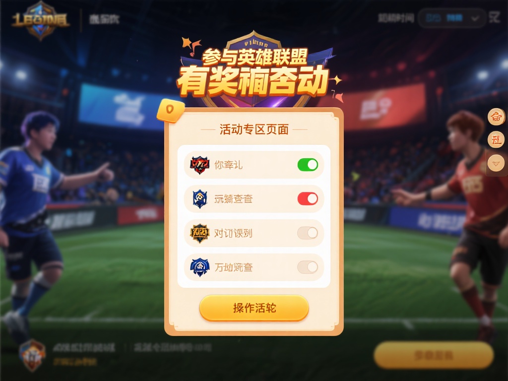 参与英雄联盟的有奖竞猜活动非常简单，只需几个步骤即